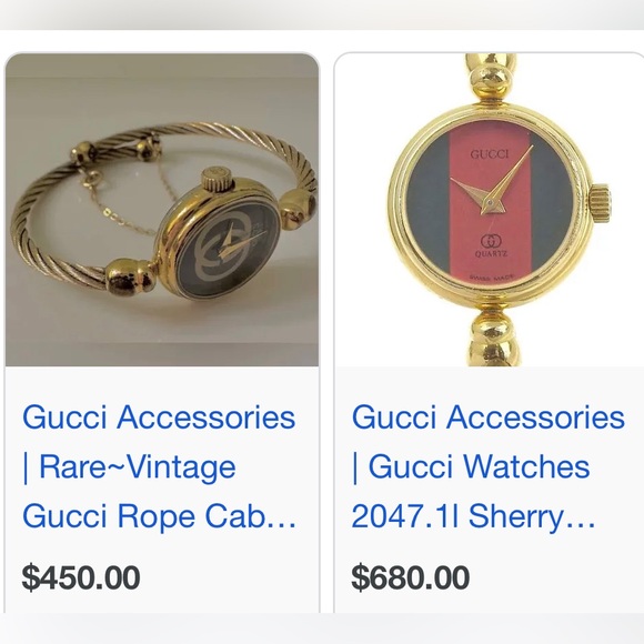 Gucci Rope Bangle Sherry Line Watch 2047. 1L - Picture 15 of 15